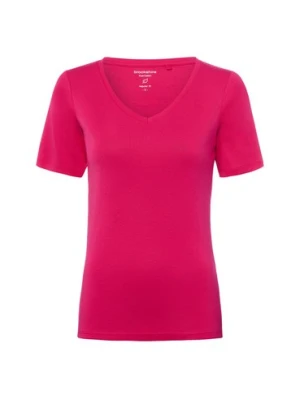 brookshire Koszulka damska Kobiety Bawełna (100%) wyrazisty róż jednolity,