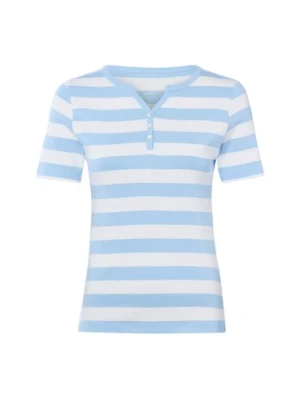 brookshire Koszulka damska Kobiety Bawełna niebieski|biały w paski,