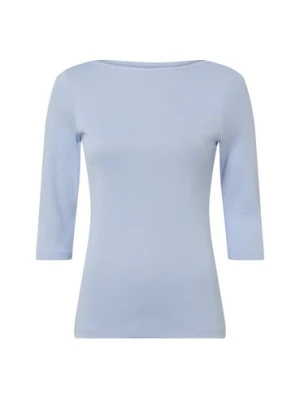 brookshire Koszulka damska Kobiety Bawełna niebieski jednolity,