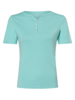 brookshire Koszulka damska Kobiety Bawełna niebieski|zielony jednolity,