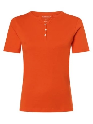 brookshire Koszulka damska Kobiety Bawełna pomarańczowy jednolity,