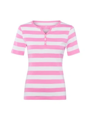 brookshire Koszulka damska Kobiety Bawełna wyrazisty róż|biały w paski,