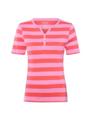 brookshire Koszulka damska Kobiety Bawełna wyrazisty róż|pomarańczowy|wielokolorowy w paski,