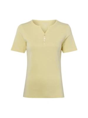 brookshire Koszulka damska Kobiety Bawełna żółty jednolity,