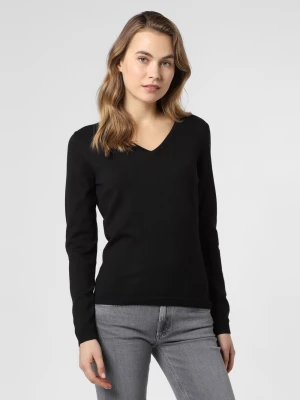 brookshire Sweter damski Kobiety drobna dzianina czarny jednolity,