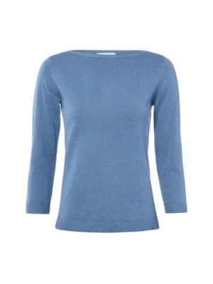 brookshire Sweter damski z dzianiny Kobiety Bawełna (100%) niebieski marmurkowy,