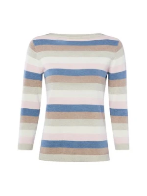 brookshire Sweter damski z dzianiny Kobiety Bawełna (100%) szary|wielokolorowy w paski,