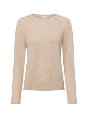 brookshire Sweter damski z dzianiny Kobiety Wełna beżowy jednolity,