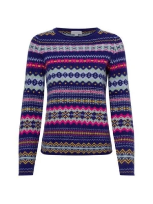 brookshire Sweter damski z dzianiny Kobiety Wełna niebieski|wyrazisty róż|żółty|wielokolorowy wzorzysty,