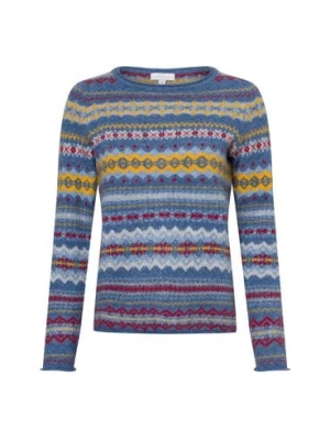 brookshire Sweter damski z dzianiny Kobiety Wełna niebieski|żółty|czerwony|wielokolorowy wzorzysty,