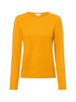 brookshire Sweter damski z dzianiny Kobiety Wełna żółty jednolity,