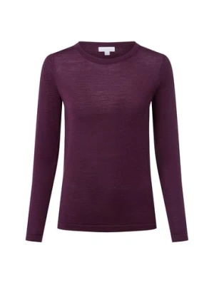 brookshire Sweter z dzianiny merino Kobiety Wełna lila jednolity,