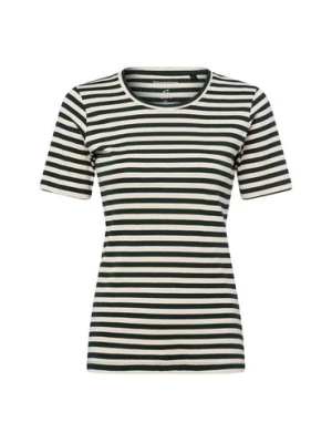 brookshire T-shirt damski Kobiety Bawełna beżowy|zielony w paski,