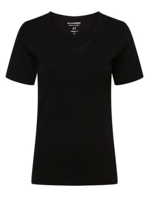 brookshire T-shirt damski Kobiety Bawełna czarny jednolity,