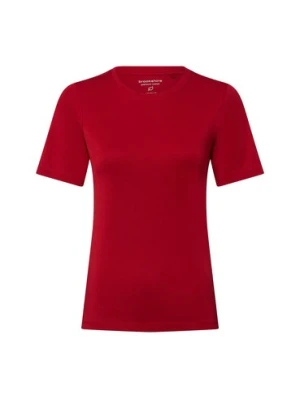 brookshire T-shirt damski Kobiety Bawełna czerwony jednolity,