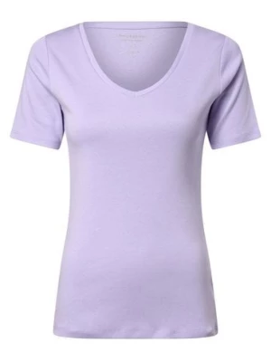 brookshire T-shirt damski Kobiety Bawełna lila jednolity,