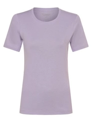brookshire T-shirt damski Kobiety Bawełna lila jednolity,