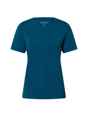 brookshire T-shirt damski Kobiety Bawełna niebieski marmurkowy,