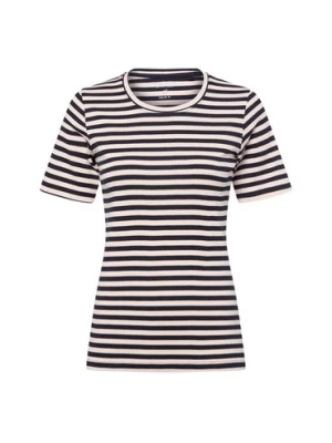 brookshire T-shirt damski Kobiety Bawełna niebieski|różowy w paski,