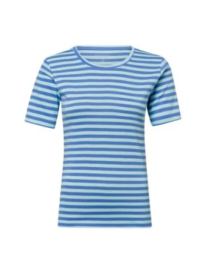 brookshire T-shirt damski Kobiety Bawełna niebieski w paski,