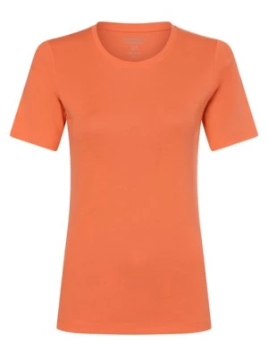 brookshire T-shirt damski Kobiety Bawełna pomarańczowy jednolity,