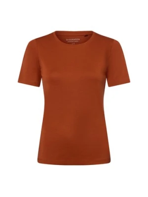 brookshire T-shirt damski Kobiety Bawełna pomarańczowy jednolity,