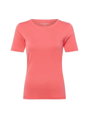 brookshire T-shirt damski Kobiety Bawełna pomarańczowy jednolity,