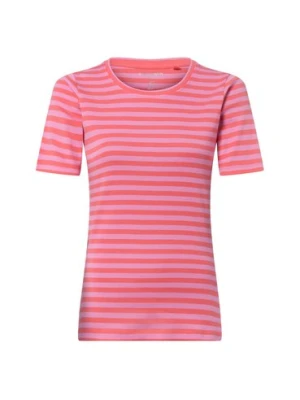 brookshire T-shirt damski Kobiety Bawełna pomarańczowy w paski,