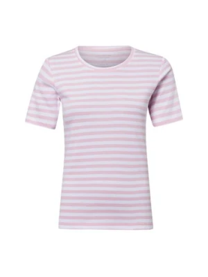 brookshire T-shirt damski Kobiety Bawełna różowy|biały w paski,