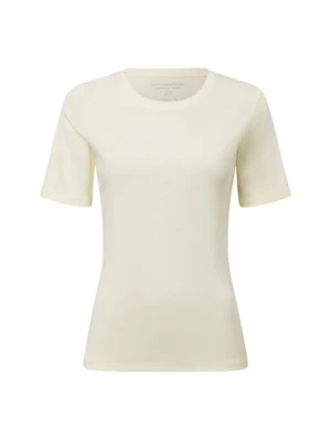 brookshire T-shirt damski Kobiety Bawełna żółty jednolity,