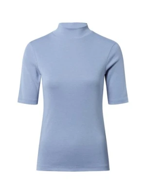 brookshire T-shirt damski Kobiety Dżersej niebieski jednolity,