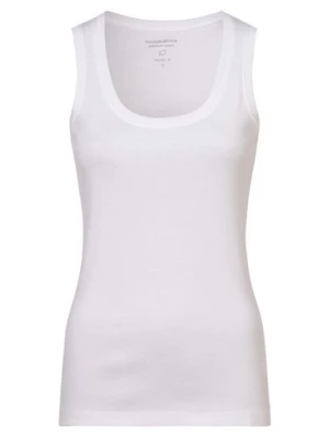 brookshire Top damski Kobiety Bawełna biały jednolity,