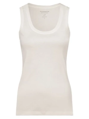 brookshire Top damski Kobiety Bawełna biały jednolity,