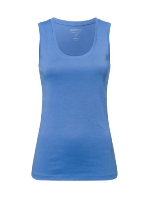 brookshire Top damski Kobiety Bawełna niebieski jednolity,