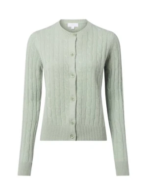 brookshire Wełniany kardigan damski Kobiety Wełna zielony jednolity,