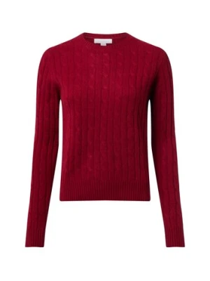 brookshire Wełniany sweter damski Kobiety Wełna czerwony jednolity,