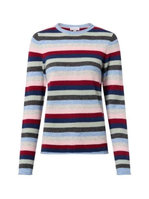 brookshire Wełniany sweter damski Kobiety Wełna niebieski|czerwony|wielokolorowy w paski,