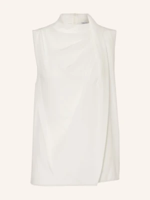 Brunello Cucinelli Bluzka Bez Rękawów Z Jedwabiu beige