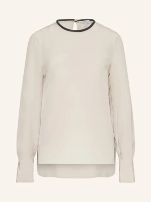 Brunello Cucinelli Bluzka Z Jedwabiu beige