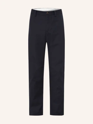 Brunello Cucinelli Chinosy O Kroju Extra Slim Fit blau GRANATOWY