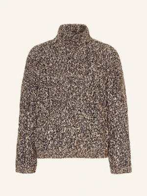 Brunello Cucinelli Golf Z Kaszmirem Z Cekinami braun