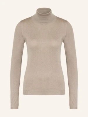 Brunello Cucinelli Golf Z Kaszmiru I Błyszczącą Przędzą beige