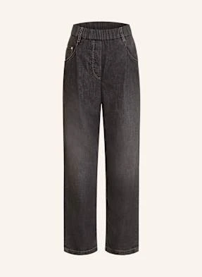 Brunello Cucinelli Jeansy 7/8 schwarz