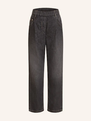Brunello Cucinelli Jeansy 7/8 schwarz