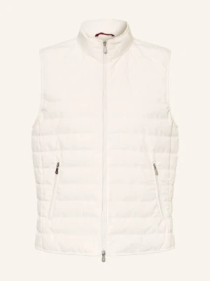 Brunello Cucinelli Kamizelka Puchowa weiss