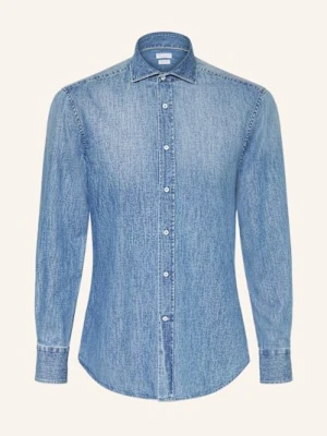 Brunello Cucinelli Koszula Jeansowa Slim Fit blau