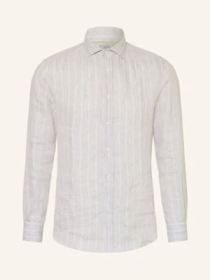 Brunello Cucinelli Koszula Lniana Easy Fit grau