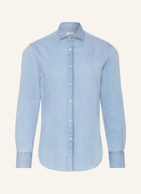 Brunello Cucinelli Koszula Slim Fit W Stylu Jeansowym blau