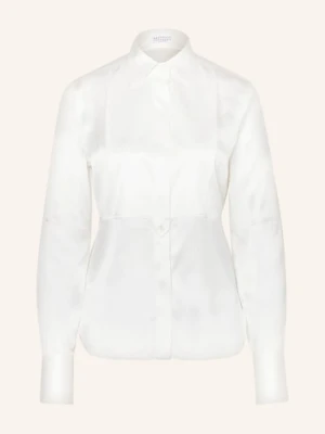Brunello Cucinelli Koszula Z Jedwabiu weiss
