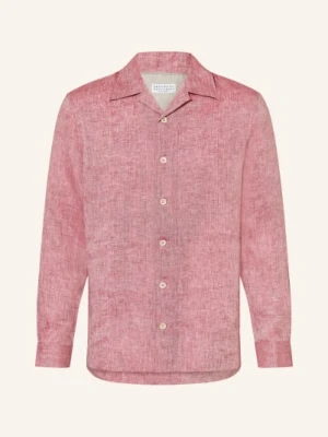 Brunello Cucinelli Koszulka Lniana Comfort Fit rot
